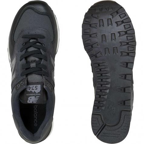 New Balance Sneaker 574 Leder/Mesh/PU schwarz 