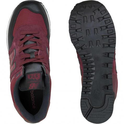 New Balance Sneaker 574 Leder/Mesh/PU weinrot 
