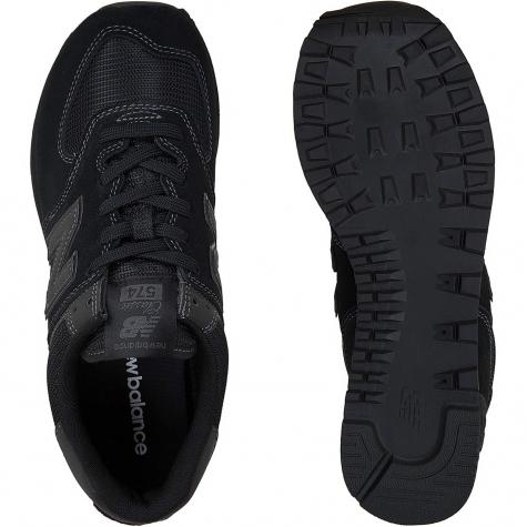 New Balance Sneaker 574 Leder/Mesh/Synthetik schwarz 