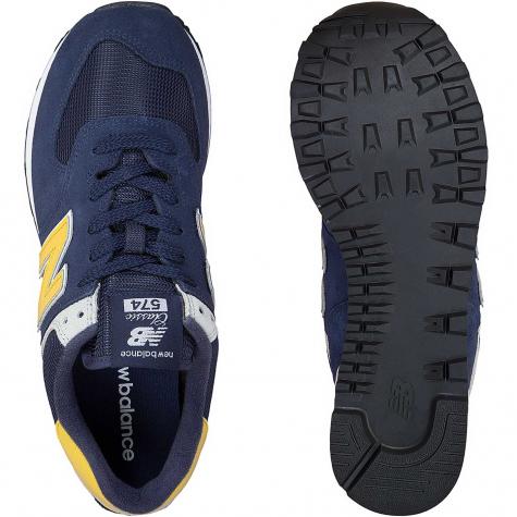 New Balance Sneaker 574 Leder/Mesh/Synthetik dunkelblau
