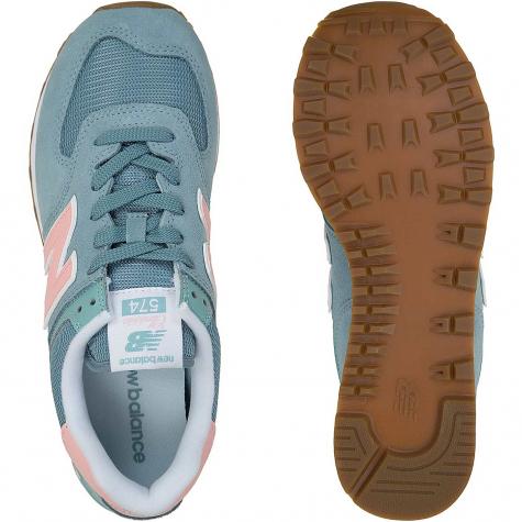 New Balance Damen Sneaker 574 Leder/Mesh/Synthetik türkis 