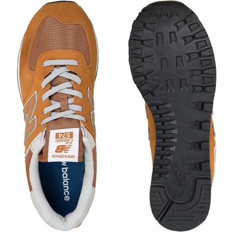 New Balance Sneaker 574 Leder/Textil/PU hellbraun 