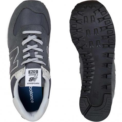 New Balance Sneaker 574 Leder/Textil/PU dunkelgrau 