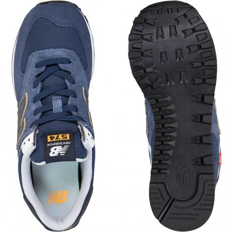 New Balance NB 574 Sneaker Schuhe navy/orange 