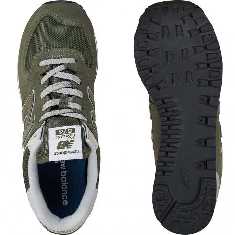 New Balance Sneaker 574 Wildleder/Mesh/Synthetik oliv 