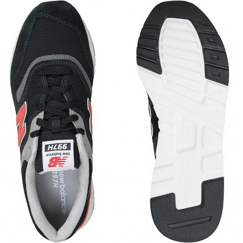 New Balance Sneaker 997H Leather/Textile/PU schwarz/rot 