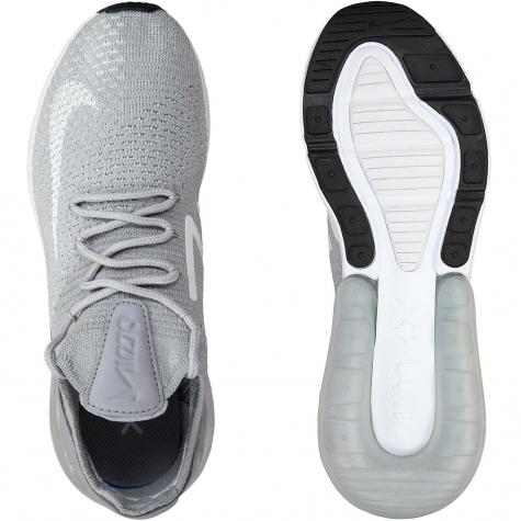 Nike Damen Sneaker Air Max 270 Flyknit grau/weiß 