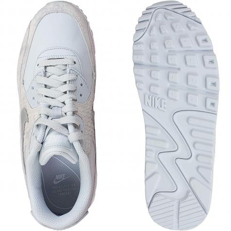 Nike Damen Sneaker Air Max 90 Premium platin/weiß 
