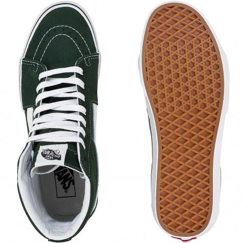 Vans Sneaker Sk8-Hi dunkelgrün/weiß 