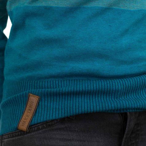 Naketano Damen-Strickpullover Joao Schmierao II petrol/mint