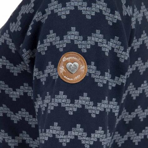 Ragwear Damen Sweatshirt Daria Zig Zag dunkelblau 