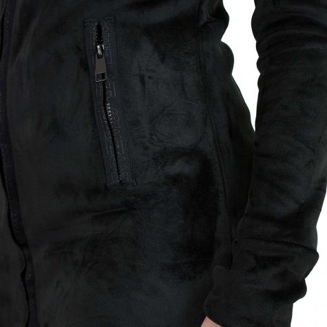 Bench Damen Sweatjacke Heritage Long Fleece Funnel schwarz 