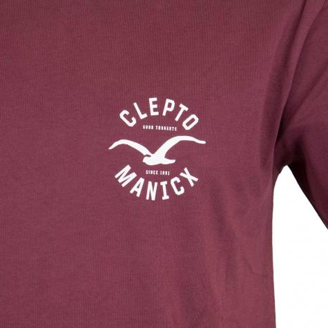 Cleptomanicx T-Shirt Game weinrot 