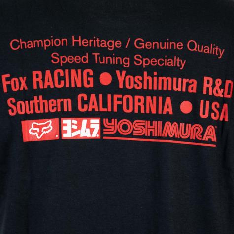 T-Shirt Fox Yoshimura Racer Profile black 