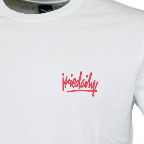 Iriedaily T-Shirt Tagg weiß/rot 
