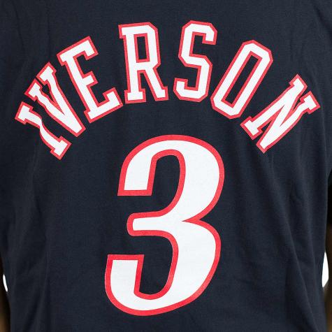 Mitchell & Ness T-Shirt A.Iverson Philadelphia 76 schwarz 