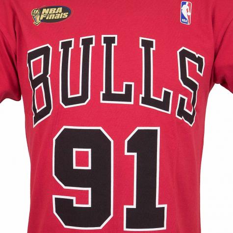 Mitchell & Ness T-Shirt Chicago Bulls Rodman rot 