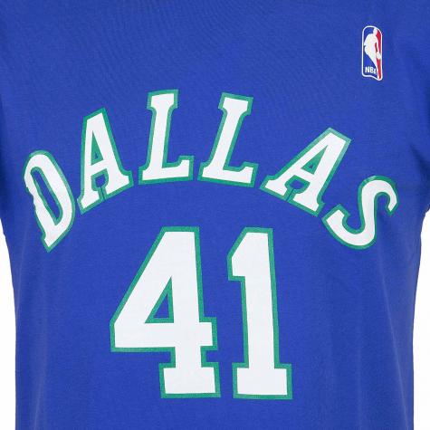 Mitchell & Ness T-Shirt Dallas Mavericks Nowitzki blau 