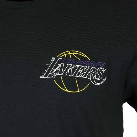 New Era T-Shirt NBA Neon Lights L.A.Lakers schwarz 