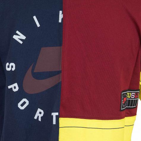 Nike Damen T-Shirt Mash-Up dunkelblau/rot 