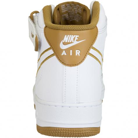 Nike Sneaker Air Force 1 Mid ´07 Leather weiß/braun 