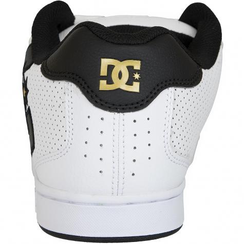DC Shoes Sneaker Net weiß/schwarz/gold 