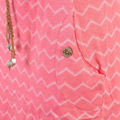 Ragwear Tag Chevron Kleid pink 