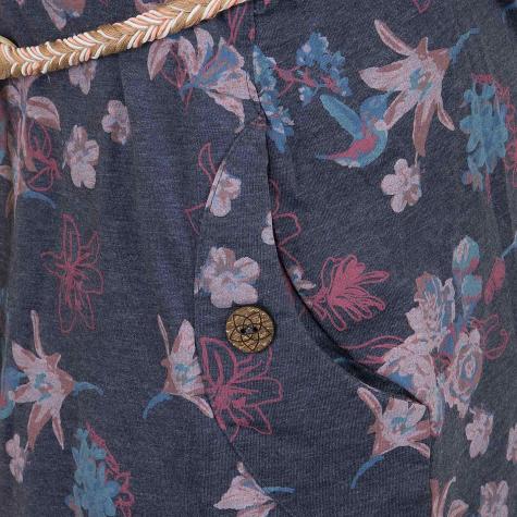 Ragwear Kleid Tanya Flowers E dunkelblau