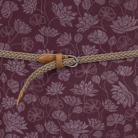 Ragwear Kleid Tanya Flowers dunkelrot