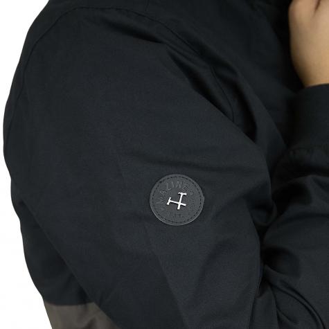 Mazine Übergangsjacke Campus Classic schwarz/oliv
