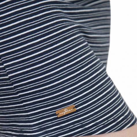 Ragwear Kleid Drip dunkelblau/weiß 