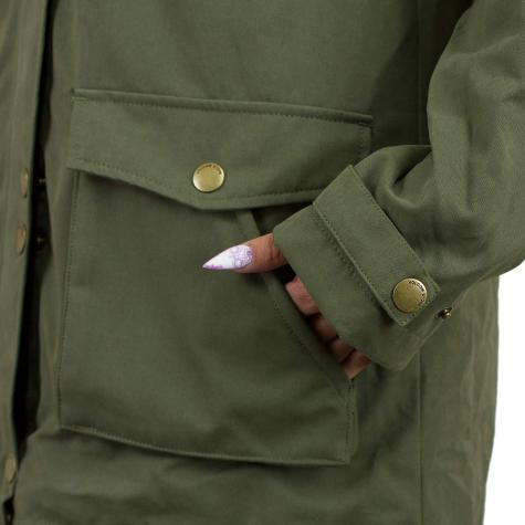 Volcom Damen Parka Walk On By oliv