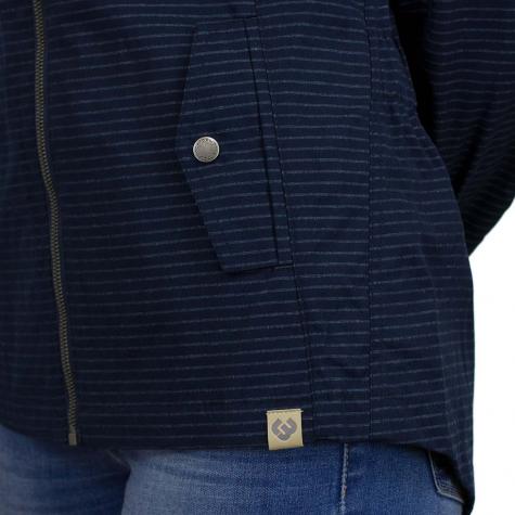 Ragwear Damen-Jacke Monade Stripes dunkelblau 