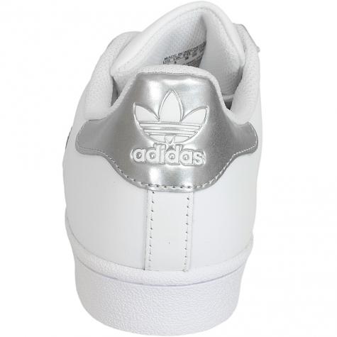 Adidas Originals Damen Sneaker Superstar weiß/silber 