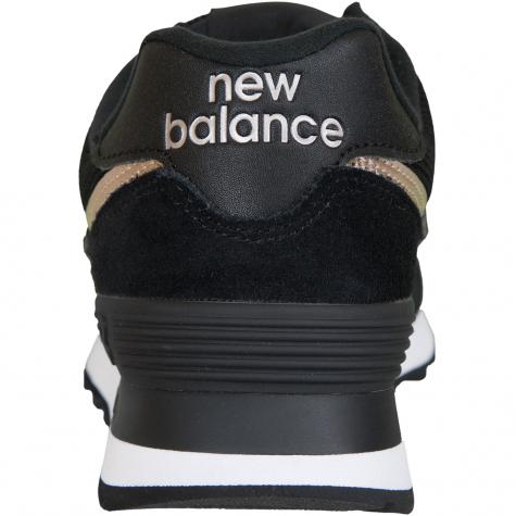 New Balance Damen Sneaker 574 Leder/Textil schwarz 