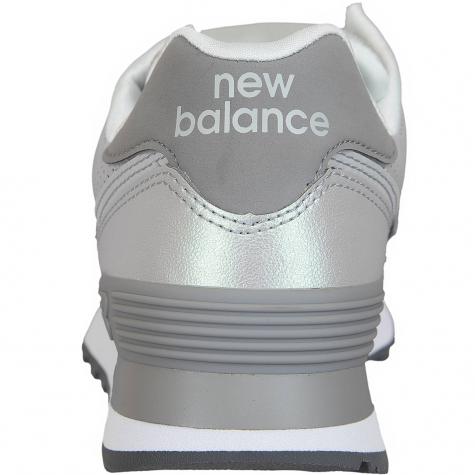New Balance Damen Sneaker 574 Synthetik/Leder silber 