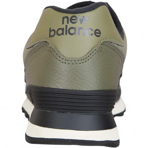 New Balance Sneaker 574 Leder/Mesh/PU grün/schwarz 