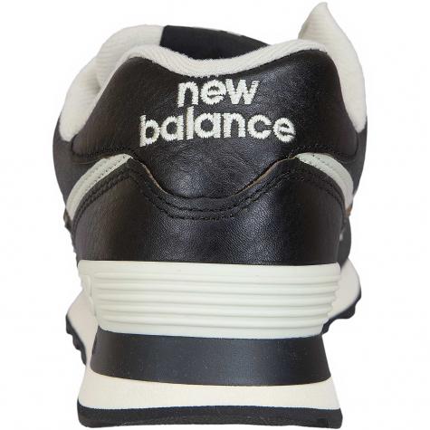 New Balance Sneaker 574 Leder/Synthetik schwarz 