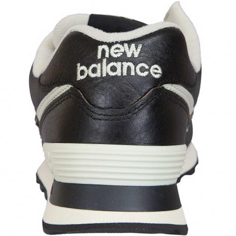 New Balance Sneaker 574 Leder/Synthetik schwarz
