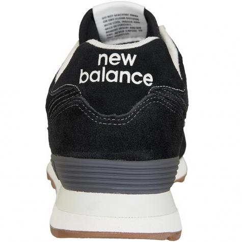 New Balance Sneaker 574 Leder/Synthetik schwarz 