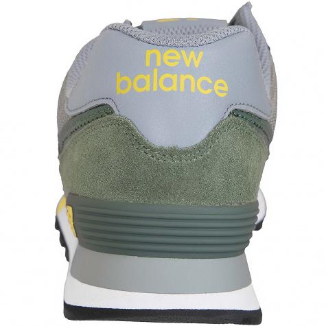 New Balance Sneaker 574 Leather/Textile/PU grün 
