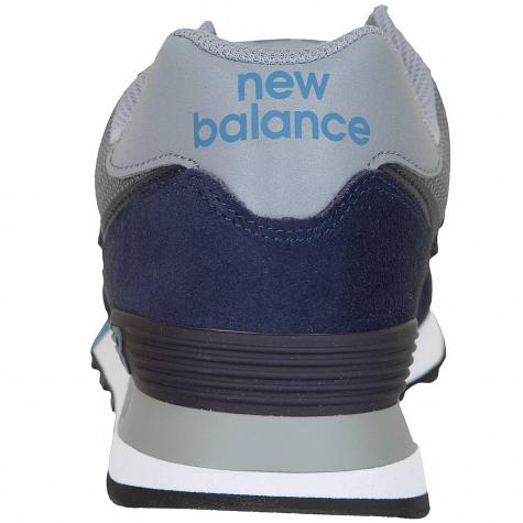 New Balance Sneaker 574 PU Wildleder/Textil blau/grau 