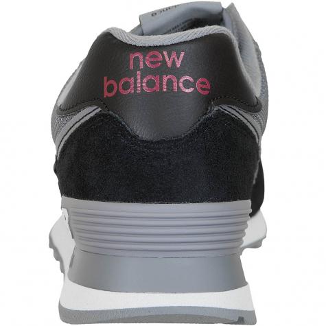 New Balance Sneaker 574 Wildleder/Mesh schwarz 
