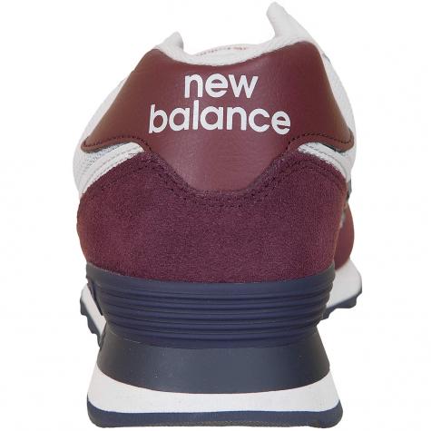 New Balance Sneaker 574 Wildleder/Mesh weinrot 