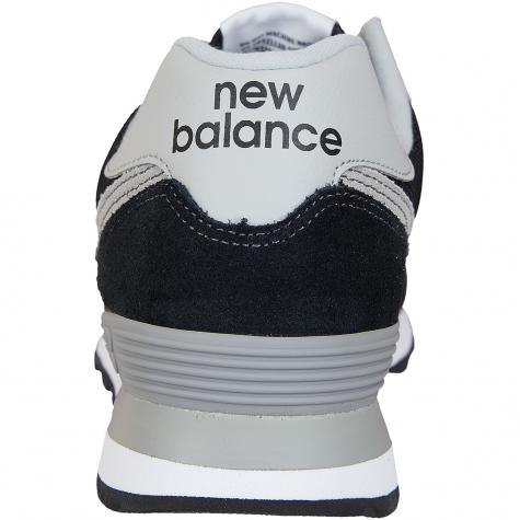 New Balance Sneaker 574 Wildleder/Mesh/Synthetik schwarz 
