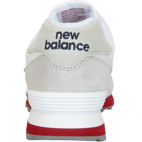 New Balance Sneaker 574 Wildleder/Textil weiß/grau 