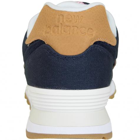 New Balance Sneaker 574 Textil/Leder dunkelblau/braun 