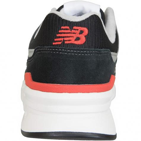 New Balance Sneaker 997H Leather/Textile/PU schwarz/rot 