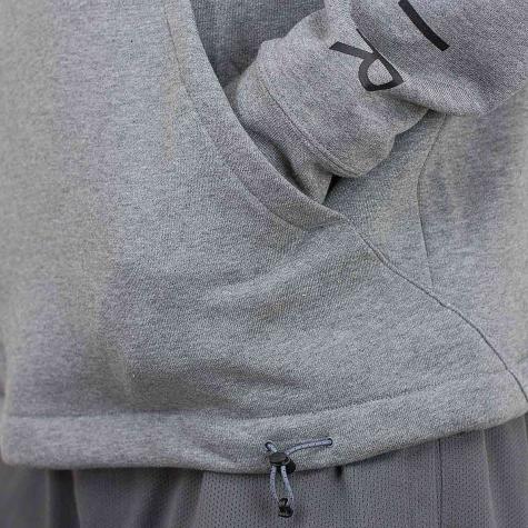 Nike Sweatshirt Top Air Fleece Half Zip grau/rot 