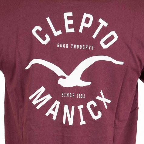 Cleptomanicx T-Shirt Game weinrot 